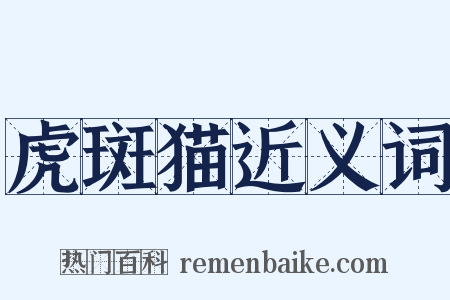 虎斑猫近义词是什么意思的图片